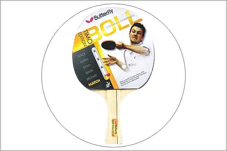 Butterfly Tımo Boll Match Masa Tenisi Raketi Ittf Onaylı