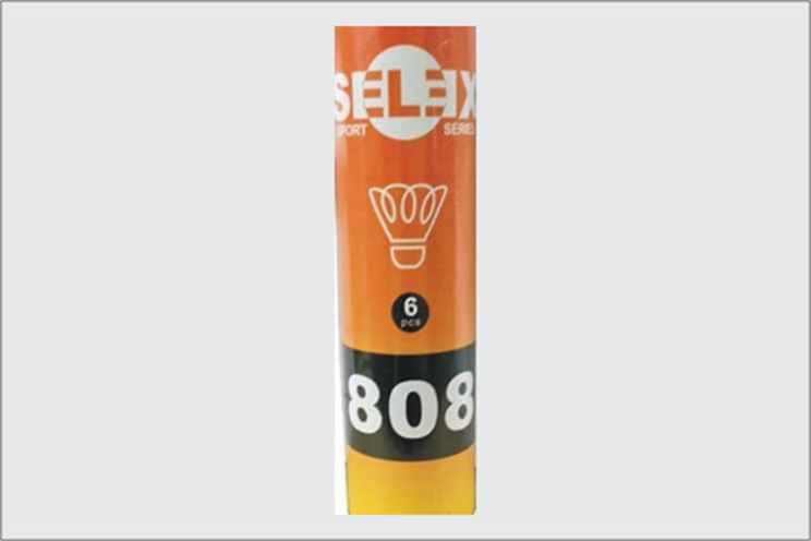 Selex 808 Badminton Topu Mantar Başlı Nylon 6'lı
