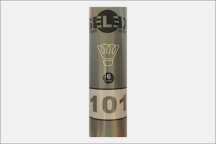 Selex 101 Badminton Topu Mantar Başlı Nylon 6'lı